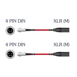 Nordost Red Dawn Specialty 4 Pin DIN To XLR (M) Cable Set