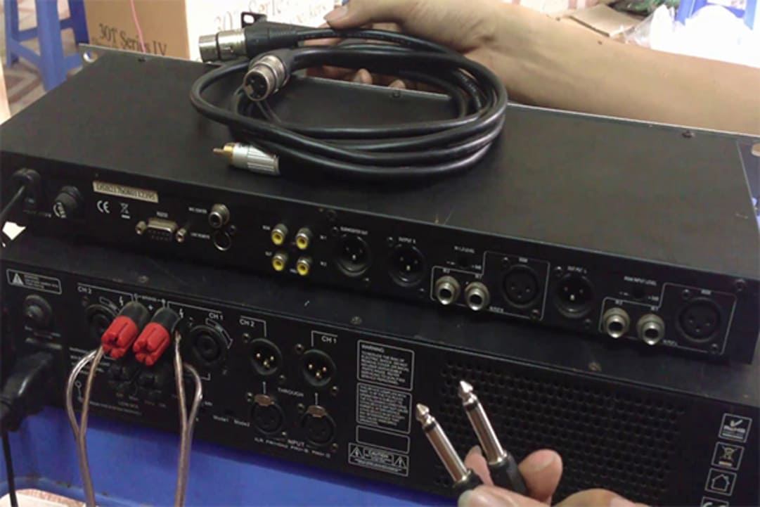 hướng dẫn kết nối amply với cục đẩy