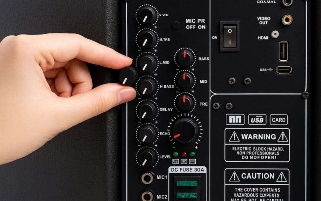 Volume điều chỉnh âm lượng micro và nhạc