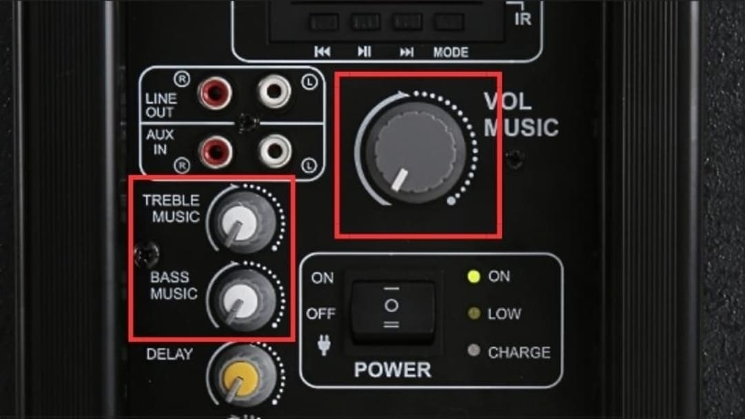 Nút Volume Master/Music